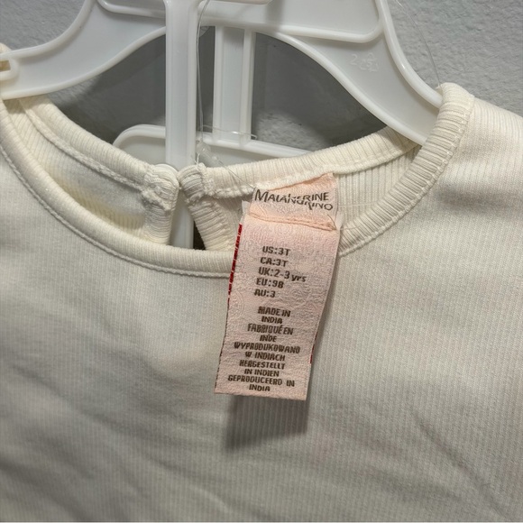 Catherine Malandrino 2 Outfits Floral & White & Mauve Simple Outfit - Size 3T - Picture 8 of 9